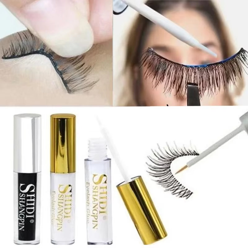 5ML Quick Dry False Eyelash Glue Adhesive False Eyelash Glue Transparent White Dark Black Waterproof Eyelash Cosmetics Tools