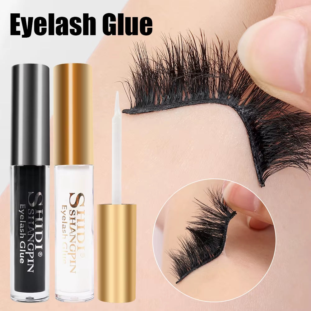 5ML Quick Dry False Eyelash Glue Adhesive False Eyelash Glue Transparent White Dark Black Waterproof Eyelash Cosmetics Tools