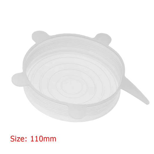 Heat Resistant Reusable Stretch Silicone Lids Universal Food Wrap Bowl Pot Pan Cover Cookware Lids Kitchen Refrigerator Cooking