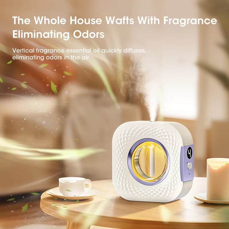 Automatic Fragrance Humidifier Machine Digital Display Hotel Spray Toilet Deodorization Household Perfume Machine Air Diffuser