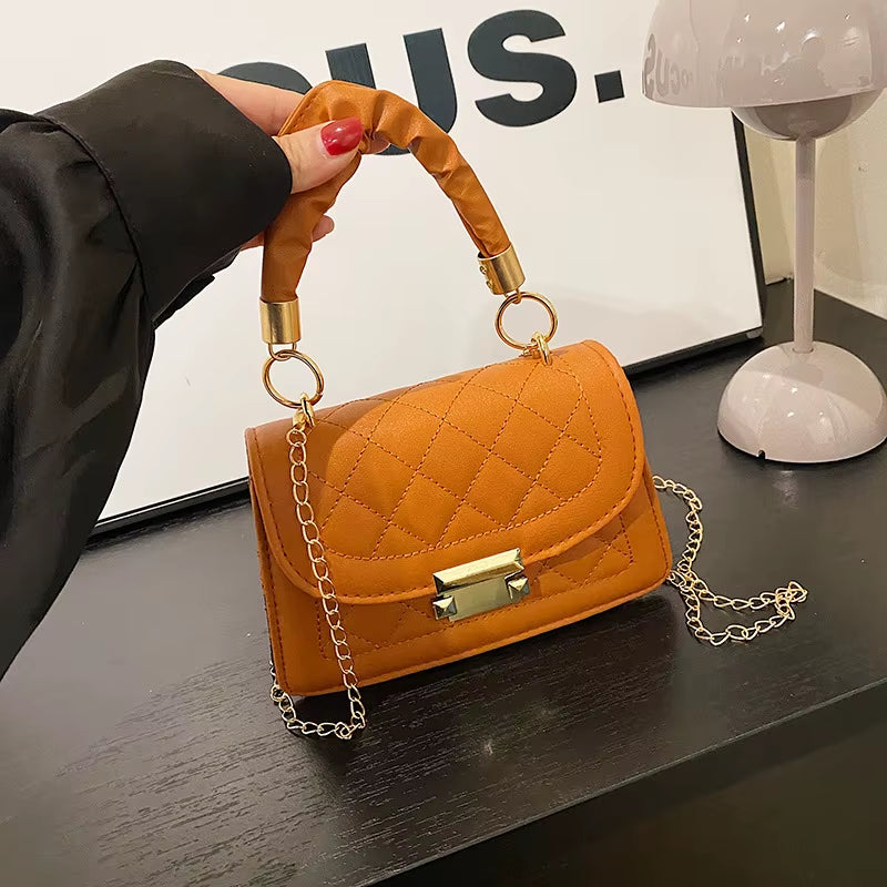 Women'S Bag Popular Ins Women'S Bag 2023 Classic Korean Fashion Hand Bag Small Square Chain Crossbody Bag