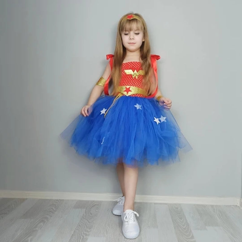 Wonder Woman Costume Kids Superhero Costume Girls Halloween Costume for Kids