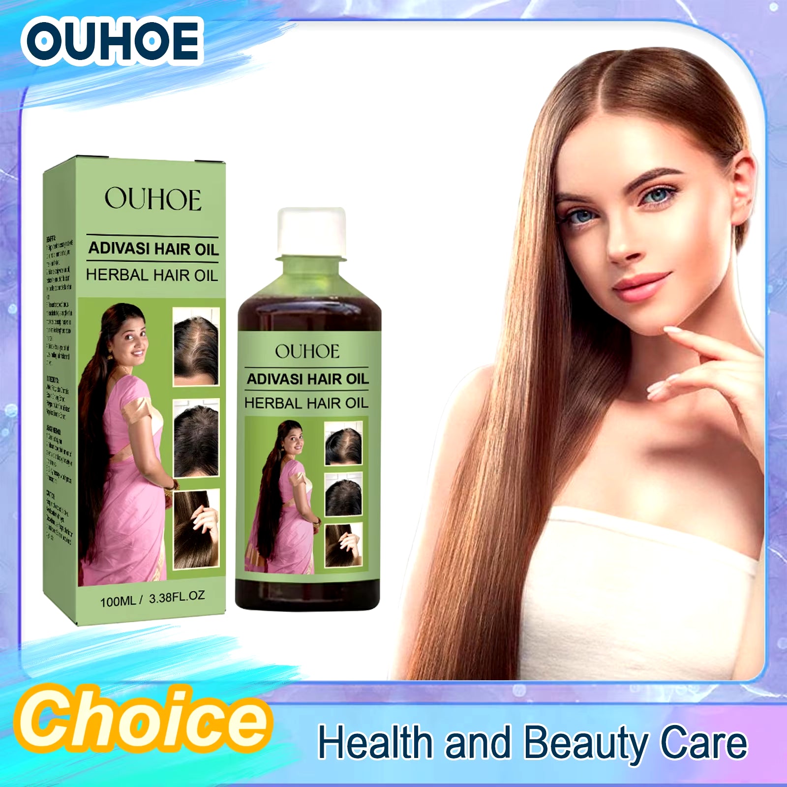 Herbal Hair Oil Rosemary Hair Regrowth anti Dandruff Hair Loss Thicken Nourishing Scalp Treatment Serum Products Beauty Health