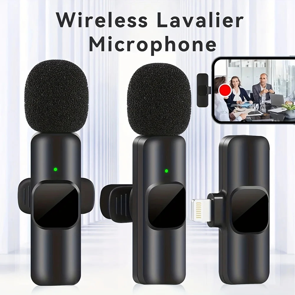 Professional Wireless Lavalier Microphone Perfect for Interviews Podcasts,Vlogs Videos for Iphone&Ipad-For Android,Ios and 3.5Mm