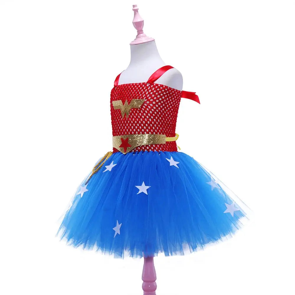 Wonder Woman Costume Kids Superhero Costume Girls Halloween Costume for Kids